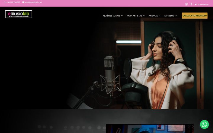 Zrzut ekranu emusiclab.net