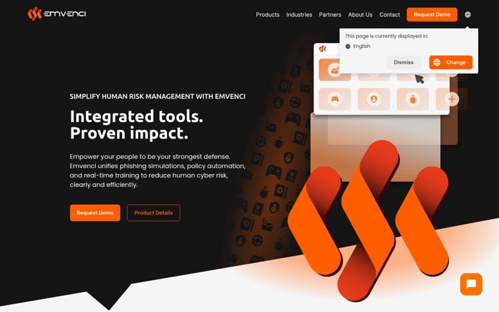 Screenshot of emvenci.com