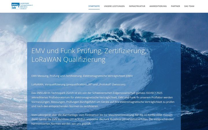 Screenshot of emvlab.ch