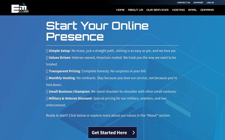 Screenshot of emwd.com