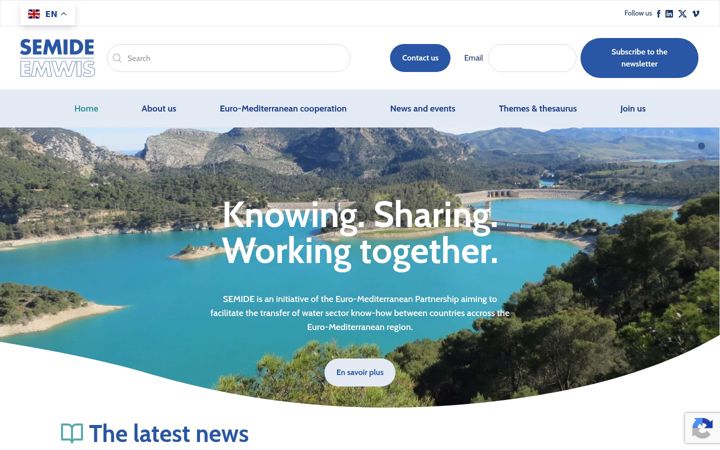 Screenshot of emwis.org