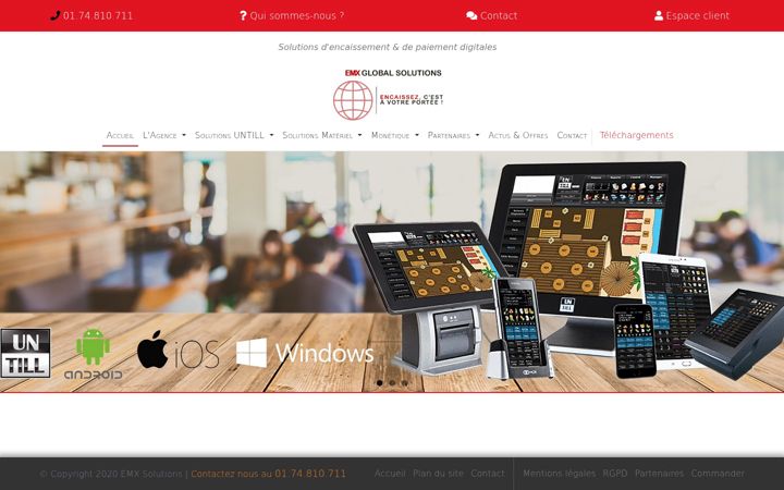 Snímek obrazovky emxsolutions-caisse.fr