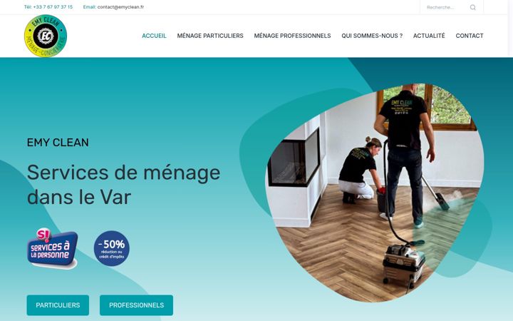 Snímek obrazovky emy-clean.fr