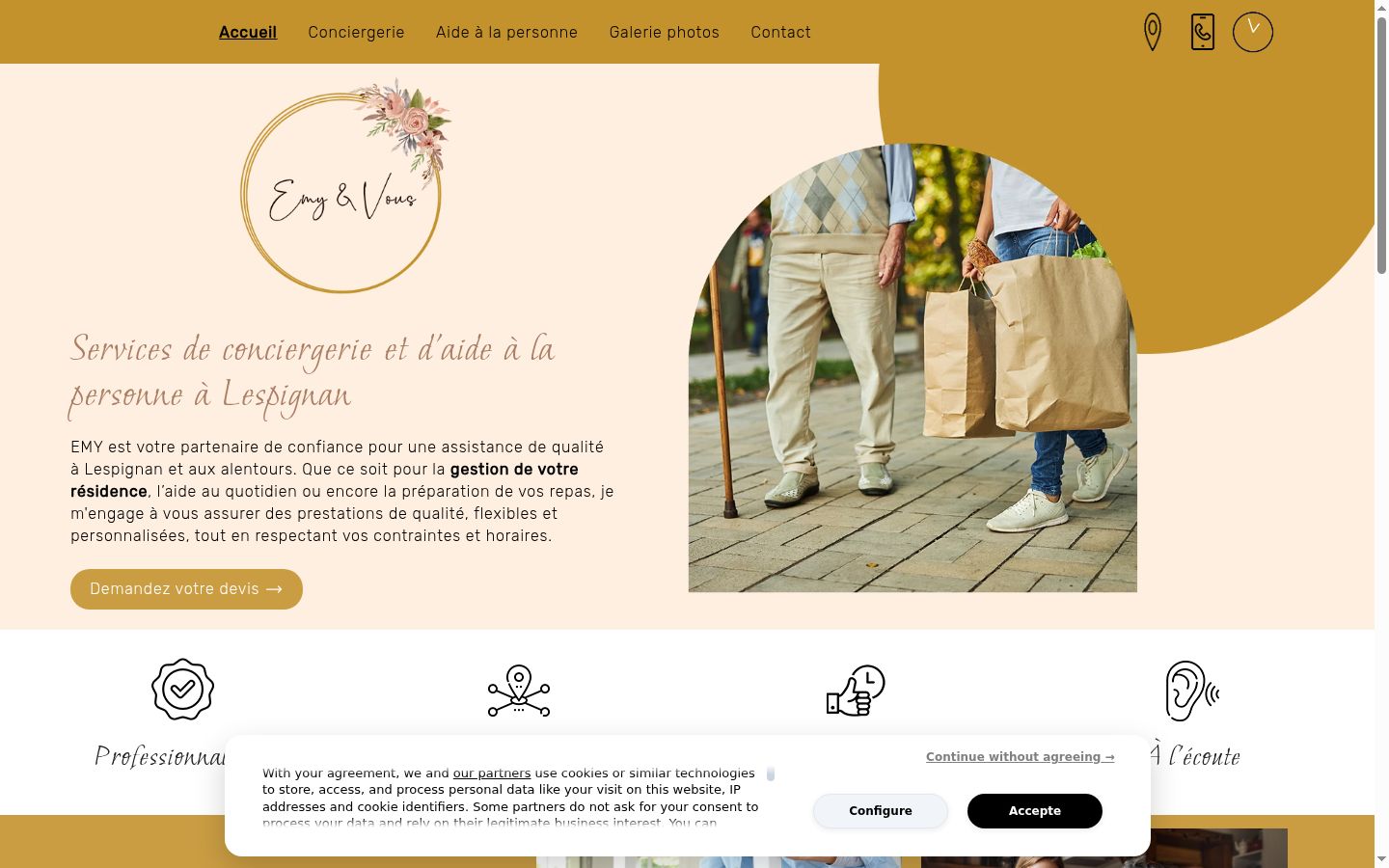 Screenshot tal-banner tal-kunsens muri qabel kwalunkwe interazzjoni