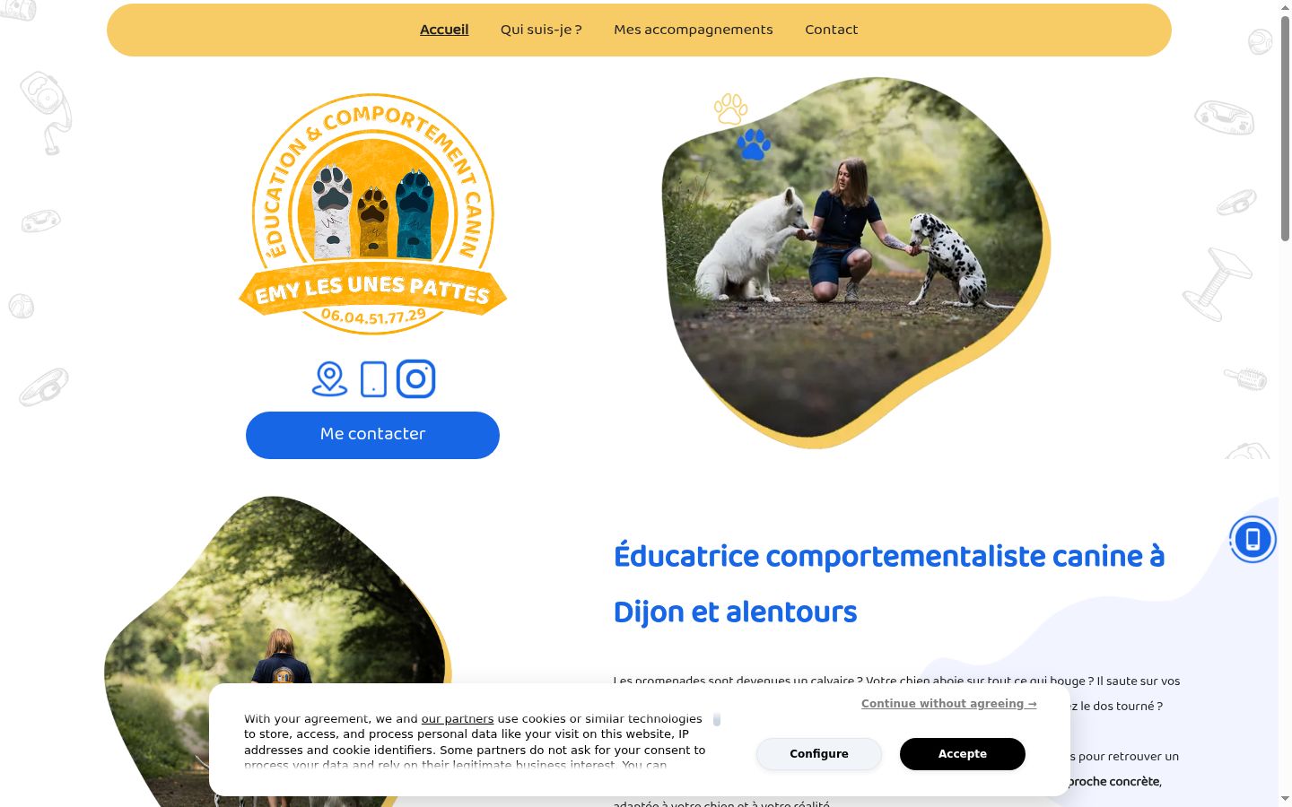Screenshot tal-banner tal-kunsens muri qabel kwalunkwe interazzjoni
