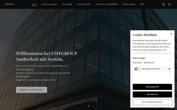 Screenshot of emyreinigung.de