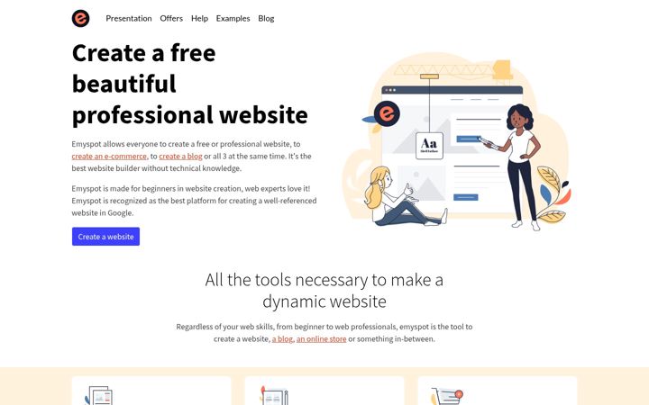 Screenshot of emyspot.com