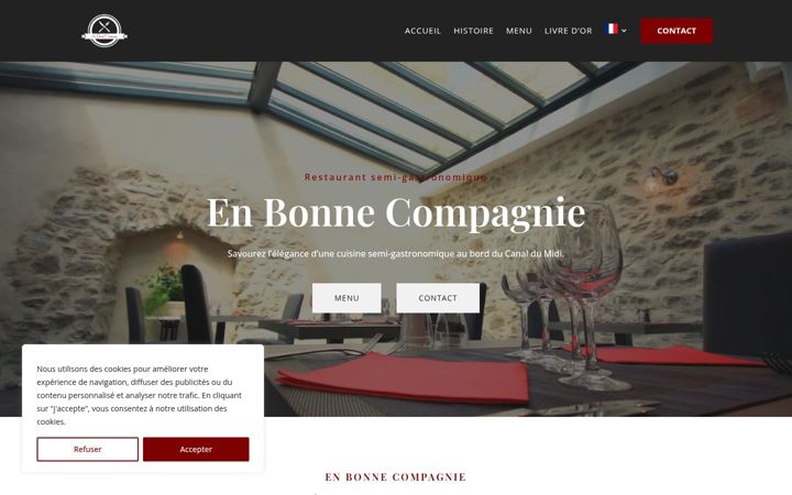 Snímek obrazovky en-bonne-compagnie.fr