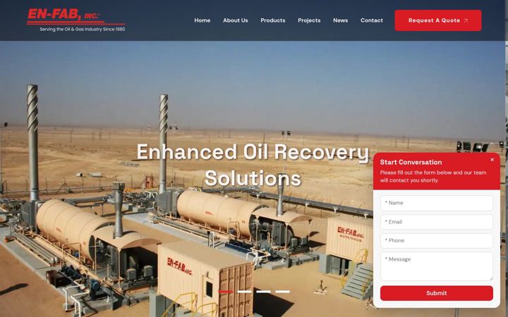 Screenshot of en-fabinc.com