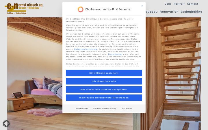 Екранна снимка на en-holz.ch
