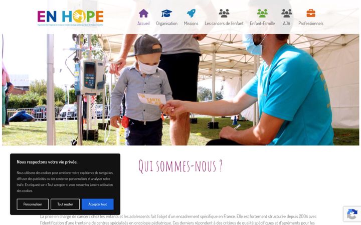 Captura de ecrã de en-hope.org
