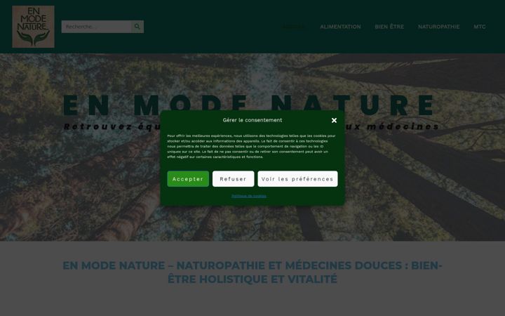 Screenshot of en-mode-nature.com