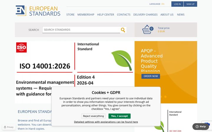 Screenshot of en-standard.eu