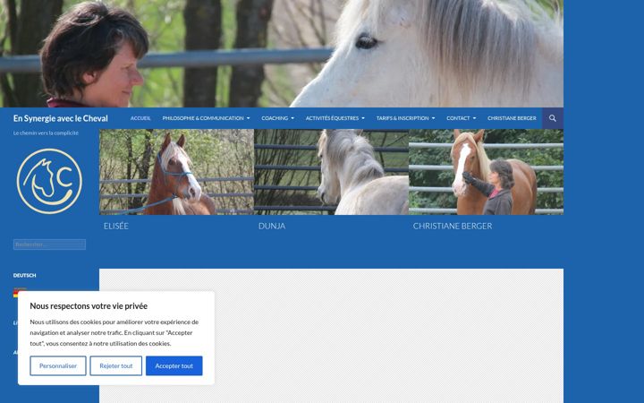 Screenshot von en-synergie-avec-le-cheval.eu