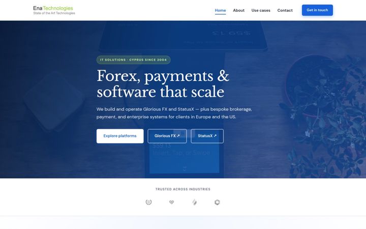 Screenshot of ena.cy