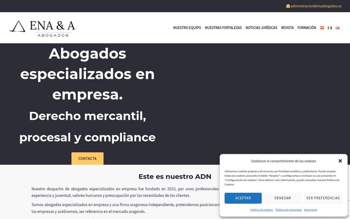 Skärmbild av enaabogados.es