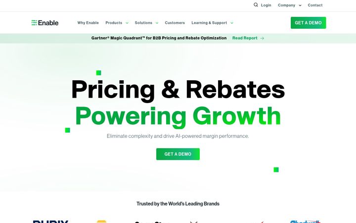 Screenshot of enable.com