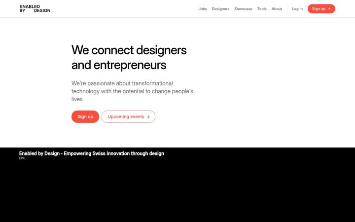 Екранна снимка на enabledbydesign.ch