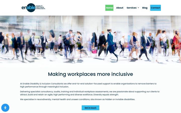 Screenshot of enabledi.co.uk