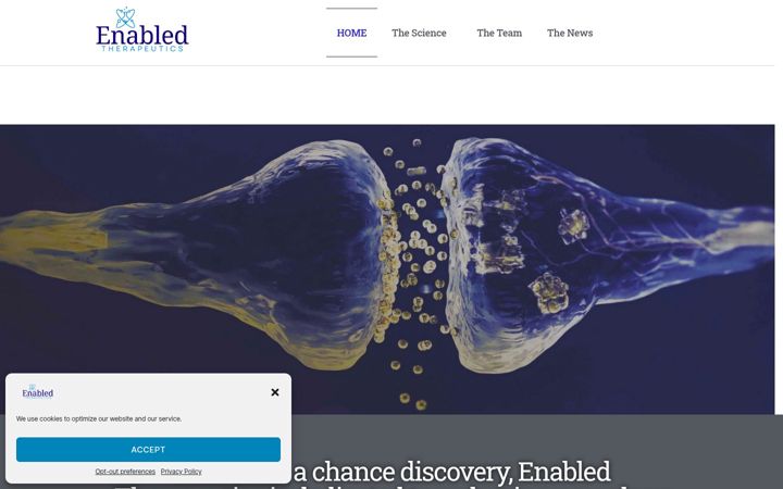 Screenshot of enabledtherapeutics.com