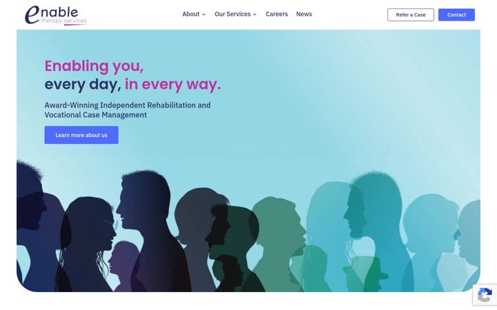 Screenshot of enabletherapyservices.co.uk