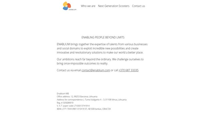 Screenshot of enablium.com