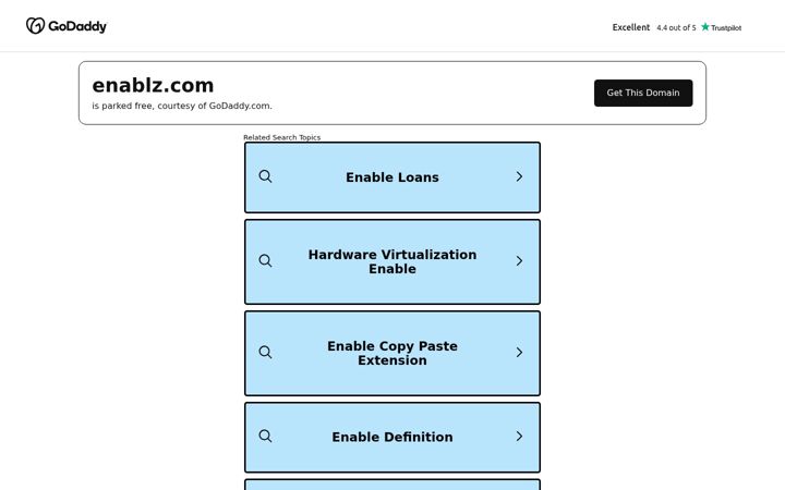 Screenshot of enablz.com