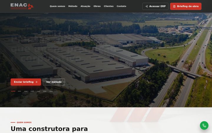Екранна снимка на enac.com.br