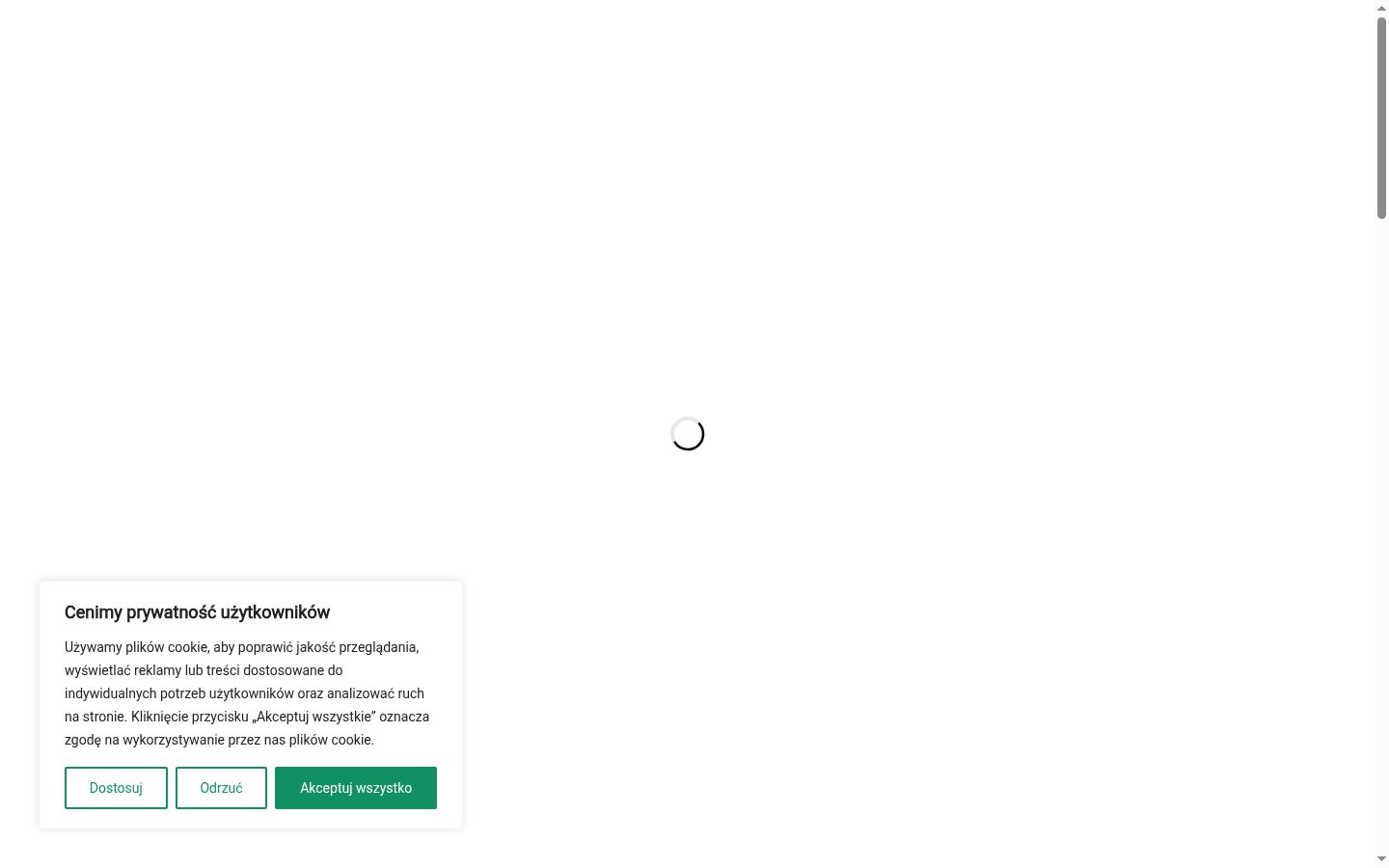 Captura de ecrã do banner de consentimento apresentado antes de qualquer interação