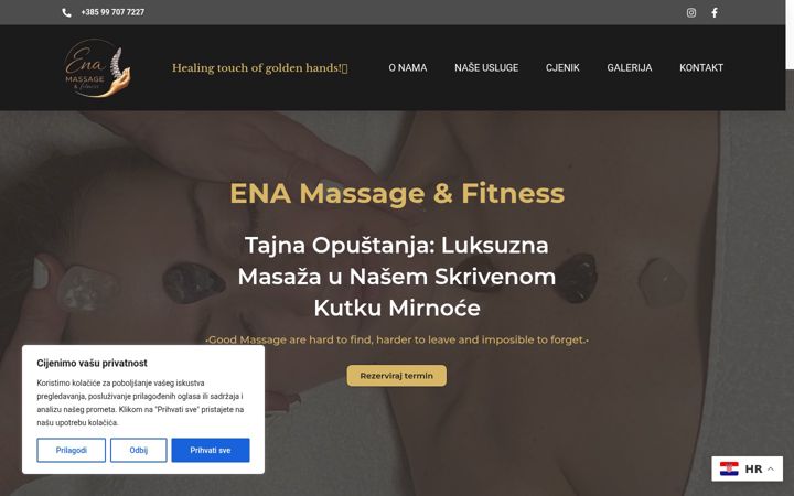 Snímek obrazovky enafitnessimassage.hr