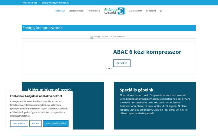 Screenshot of enairgycompress.hu