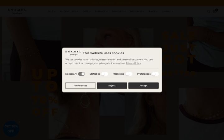 Screenshot of enamelcopenhagen.co.uk