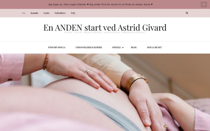Screenshot stránky enandenstart.dk