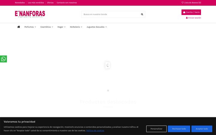Ekraanipilt saidist enanforas.es
