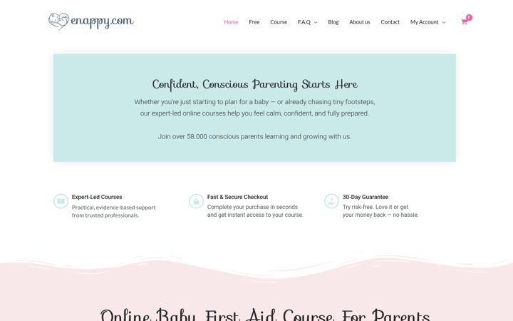 Screenshot of enappy.com