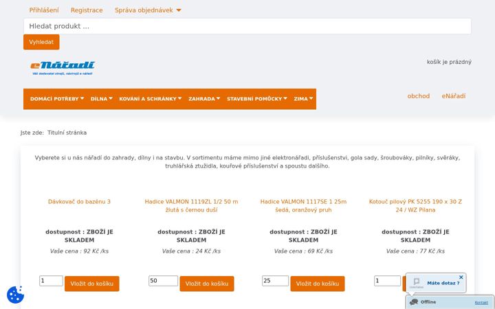 Screenshot von enaradi.eu