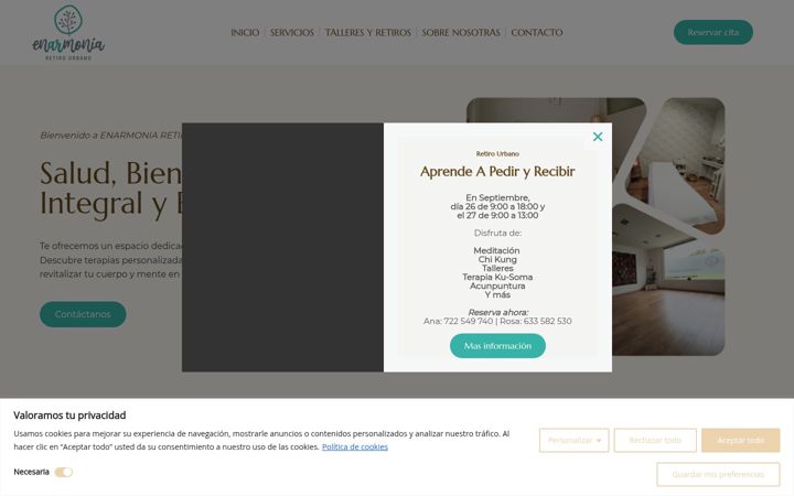 Screenshot of enarmoniaretirourbano.com