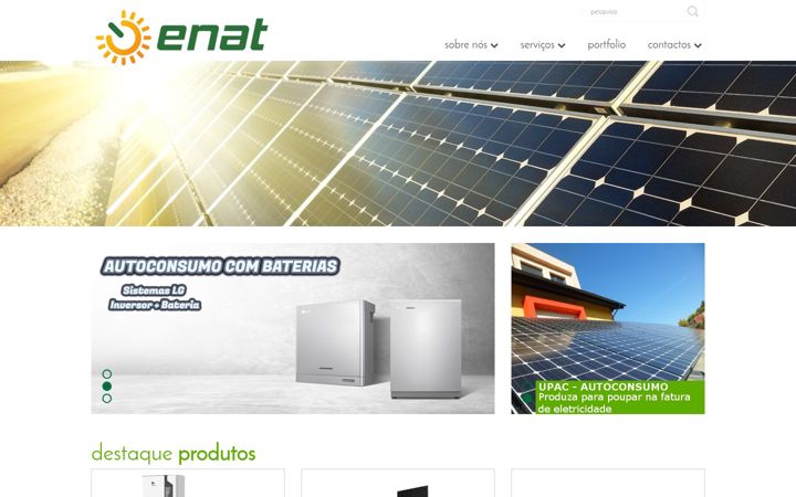 Screenshot van enat.pt