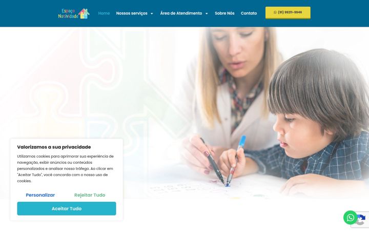 Екранна снимка на enatividade.com.br