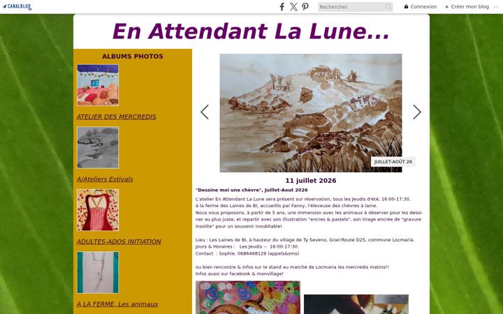 Screenshot of enattendantlalune.com