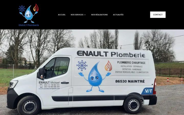 Screenshot of enault-plomberie.com