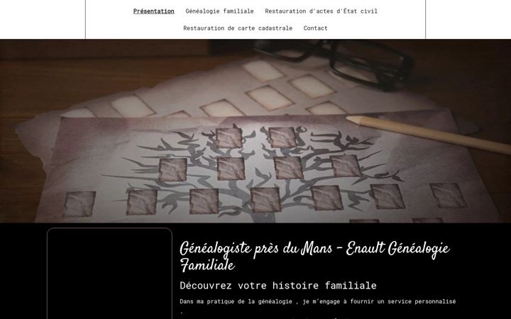 Snímek obrazovky enaultgenealogiefamiliale.fr