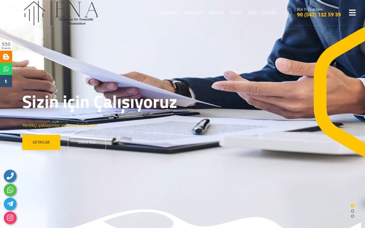 Screenshot of enayonetimtemizlik.com
