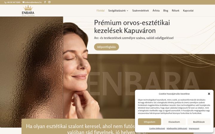 Screenshot ta' enbara.hu