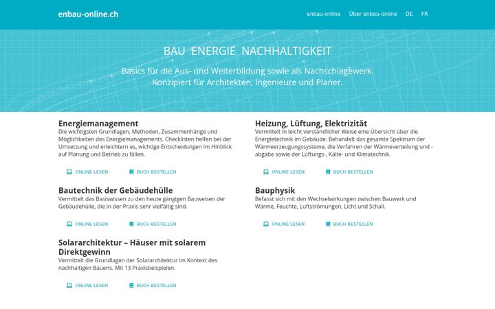Екранна снимка на enbau-online.ch