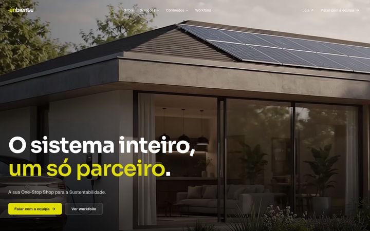 Screenshot of enbiente.com