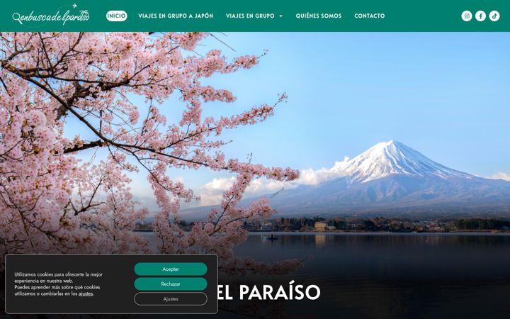 Screenshot of enbuscadelparaiso.com