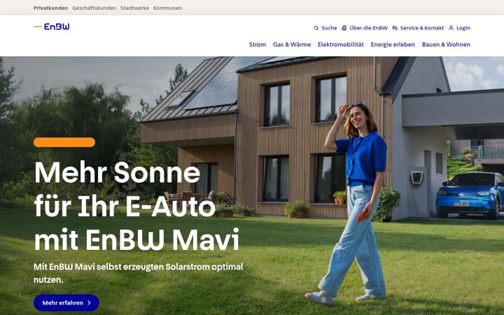 Screenshot ta' enbw.com