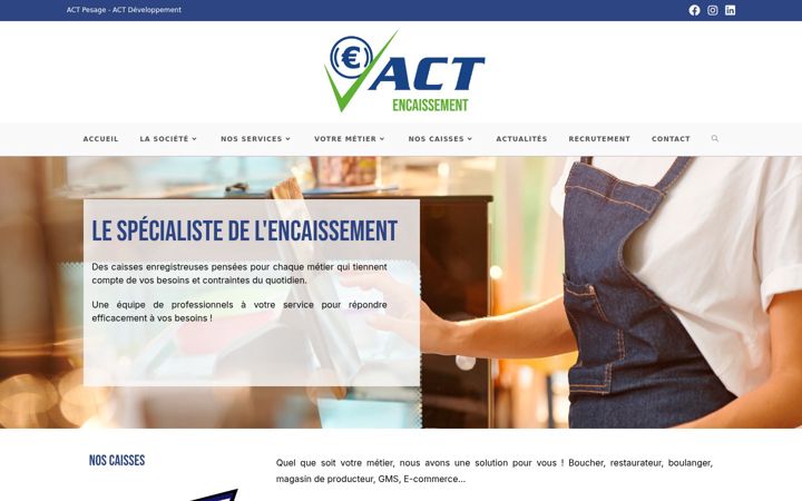 Screenshot of encaissement-act.com