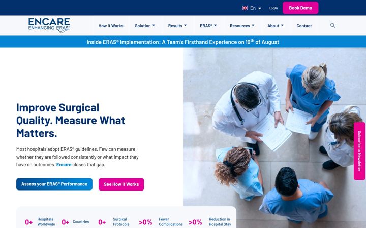 Zrzut ekranu encare.net